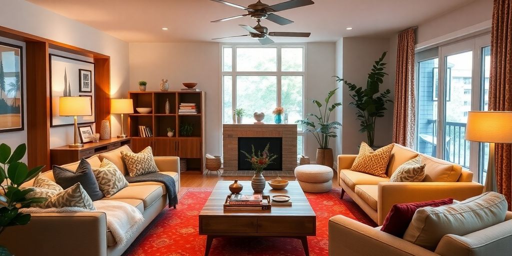 Cozy Mid-Century Modern Living Room Ideas